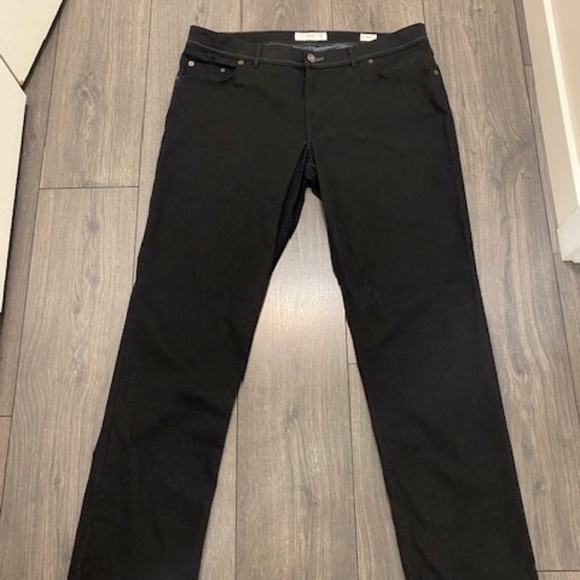 Brax Cooper Fancy Black Cotton Pants Size 40 - Picture 2 of 12